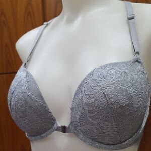 La SENZA Shimmering Silver Lace Bra